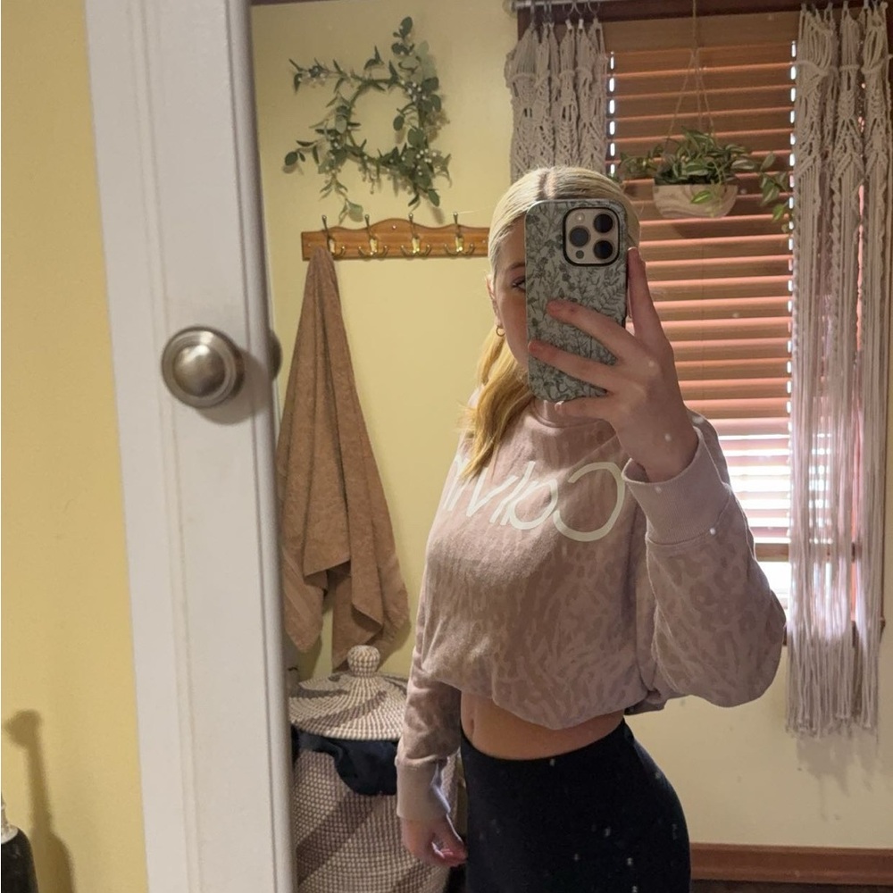 Victoria's Secret Pink Leopard Print Crop Top